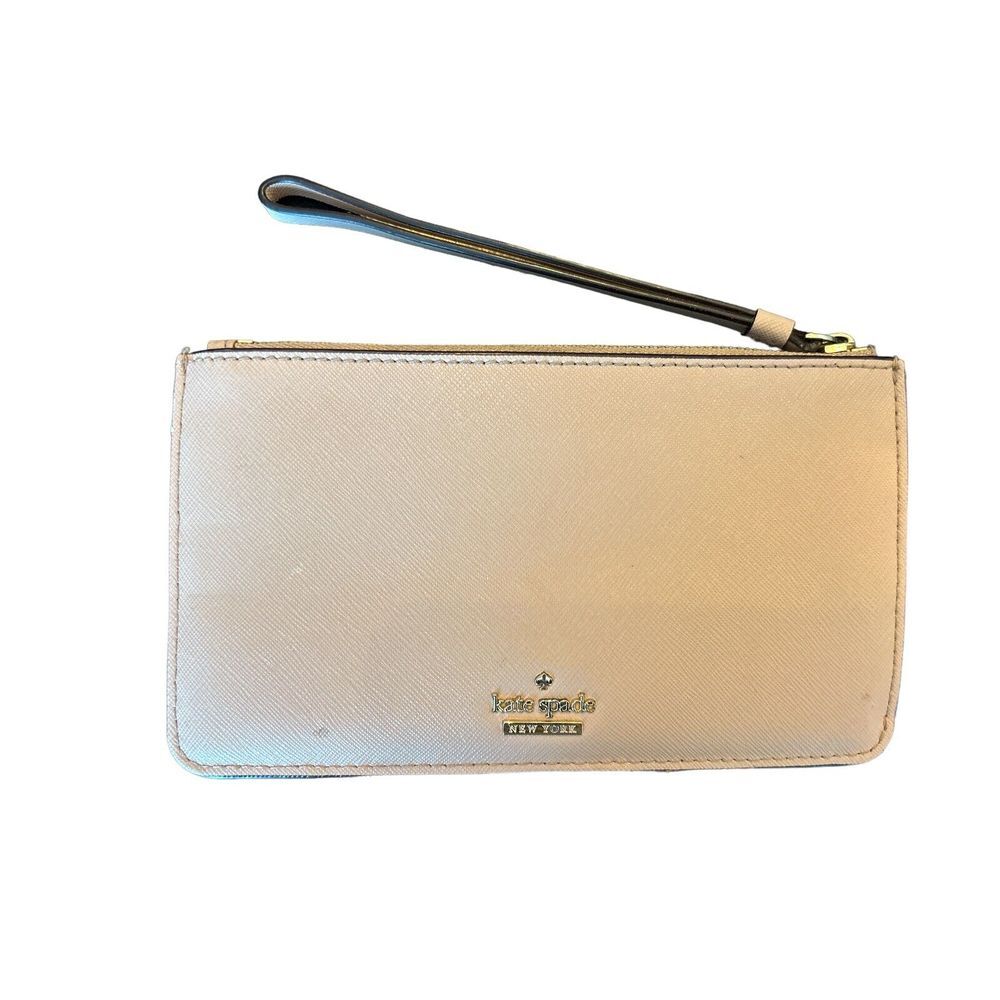 Kate Spade S338 Muted Pink Leather Wristlet Bifold Wallet‎ READ